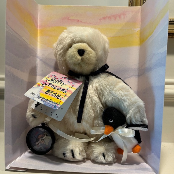 1998 Holiday Limited Edition Muffy Vanderbear - Muffy Polar Bear - Picture 1 of 11